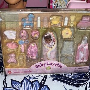 Barbie Baby Layette Set - Pink and Yellow